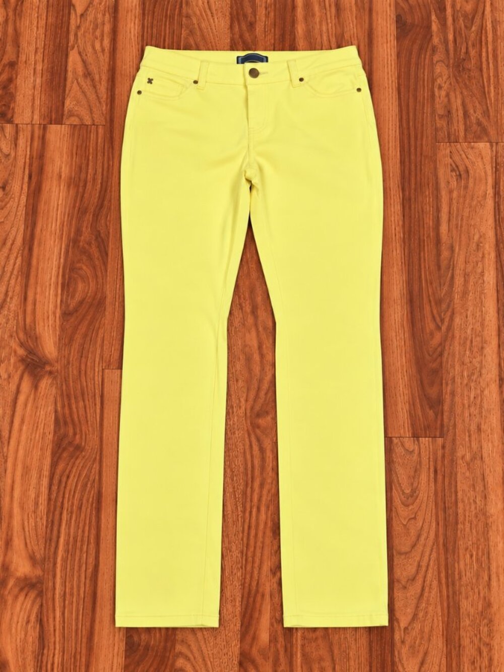Kardashian Kollection Neon Yellow Skinny Jeans Women’s Size 14 Y2K